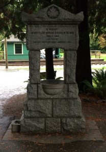 Remembrance Day Marker at BVM-b