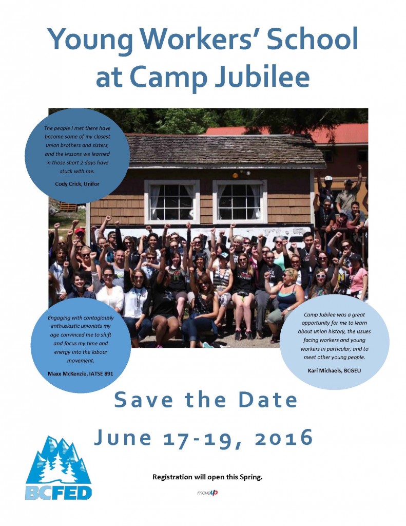 Save the Date Camp Jubilee Flyer