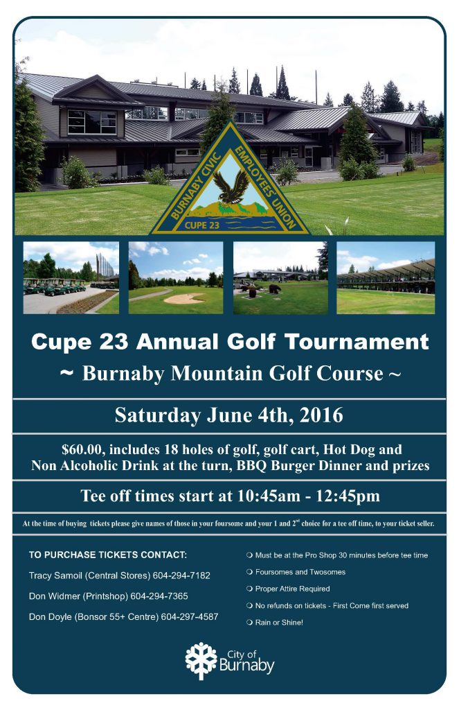 Cupe 23 Golf Poster-2016